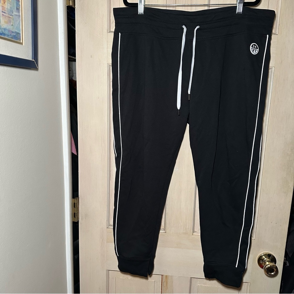 DKNY Sport | Women’s Cotton Blend Joggers Black and White